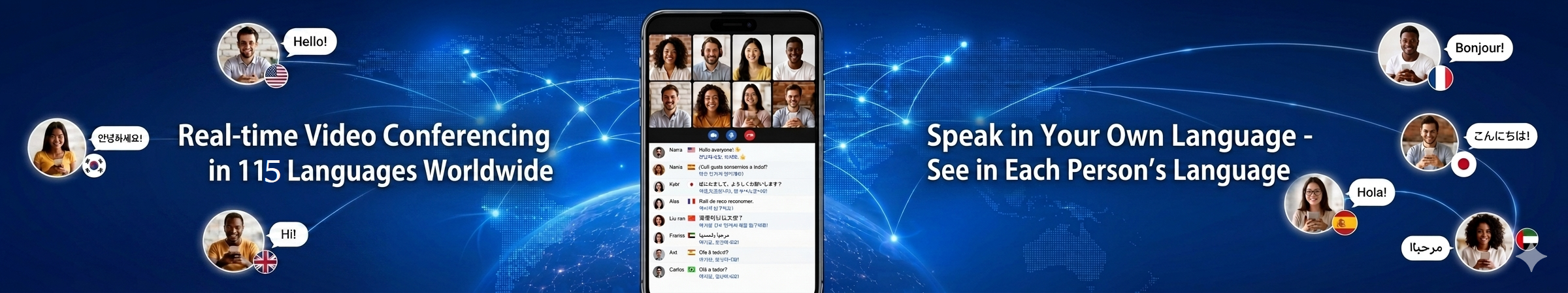 ActsLala multilingual video conferencing and chat across 115 languages